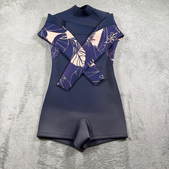 Patagonia Other - Patagonia R1 Lite Yulex Long Sleeve Wetsuit Womens 6 Blue Floral Front Zip